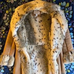 Talbots Suede/Faux Fur Jacket